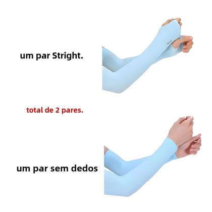 Imagem de Mangas de Braço com Proteção UV - 2 Pares para Homens e Mulheres