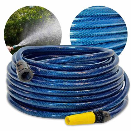 Imagem de Mangueira 1/2" De PVC 20 Metros Para Jardim Com Esguicho