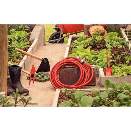 Imagem de Mangueira Antitorção Multi Ats 1-2 Para Jardim Em Pvc 3 Camadas 20 M Com Engates Rápidos