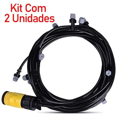 Imagem de Mangueira Climatizadora Sistema Irrigacao Nevoa 10 M Kit 2