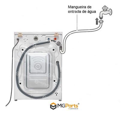 Imagem de Mangueira De Entrada Água Fria Para Lavadora Lava E Seca LG