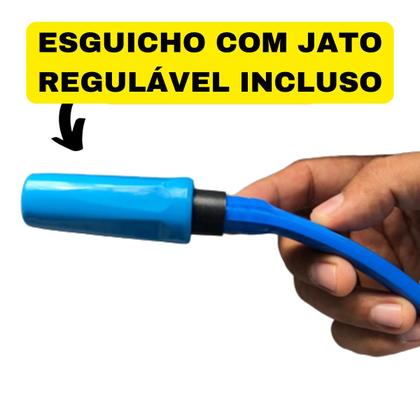 Imagem de Mangueira De Jardim 10 mts Anti Torção Chata Não Torce Resistente