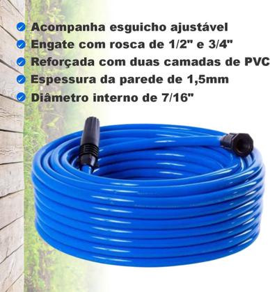 Imagem de Mangueira de jardim 20 Mts completa pronta para uso serve em todas as torneiras