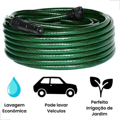 Imagem de Mangueira De Jardim 20m Trançada 3 Camadas Reforçada