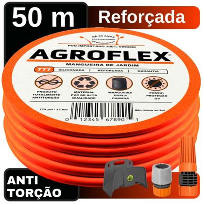 Imagem de Mangueira de Jardim AgroFlex 50Mts e Suporte Tramontina