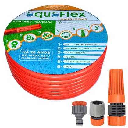 Imagem de Mangueira de Jardim AquaFlex Tripla Camada 20 Metros
