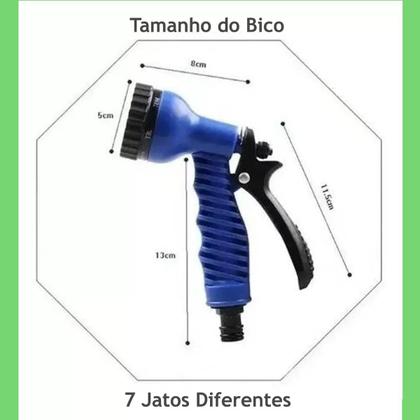 Imagem de Mangueira De Jardim Expansivel Flexivel 60m - 7 Jatos Nfe