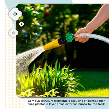 Imagem de Mangueira de Jardim Trançada com Esguicho e União Resistente Várias Metragens