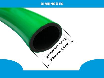 Imagem de Mangueira De Jardim Verde Pet Tubo Em Pvc 1/2" 30 Metros