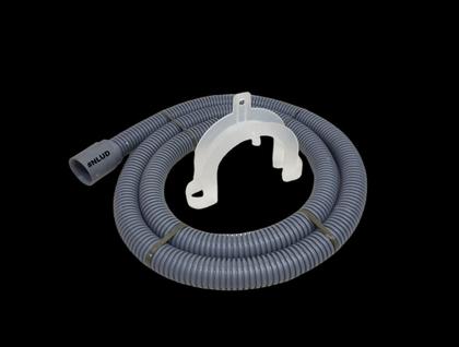 Imagem de Mangueira de Saída de água para Máquina de Lavar Tradicional Bocal de 29mm 1,55mts com Suporte
