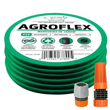 Imagem de Mangueira Doméstica Agroflex 30Mts E Conj. Tramontina