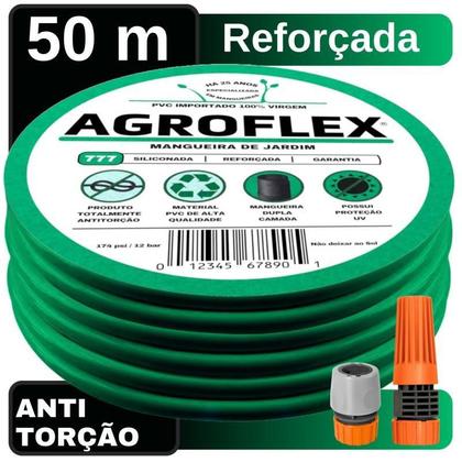 Imagem de Mangueira Doméstica Agroflex 50Metros E Conj. Tramontina