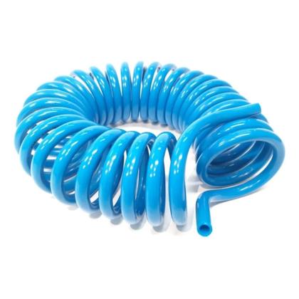 Imagem de Mangueira Espiral 8mm X 5 Metros Tubo P.u Azul Ar Comprimido