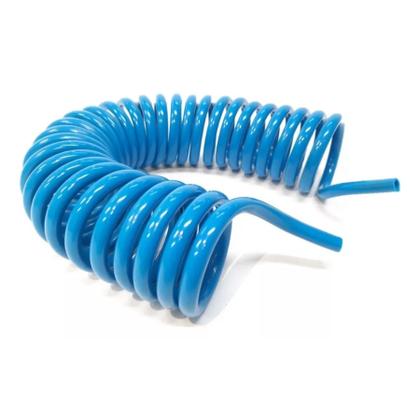 Imagem de Mangueira Espiral 8mm X 5 Metros Tubo P.u Azul Ar Comprimido