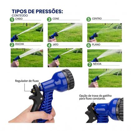 Imagem de Mangueira Expansível 30 Metros Lavar Varanda Telhado Chão