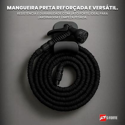 Imagem de Mangueira Flexível Retrátil 15 m  Ideal para Jardim e Carro