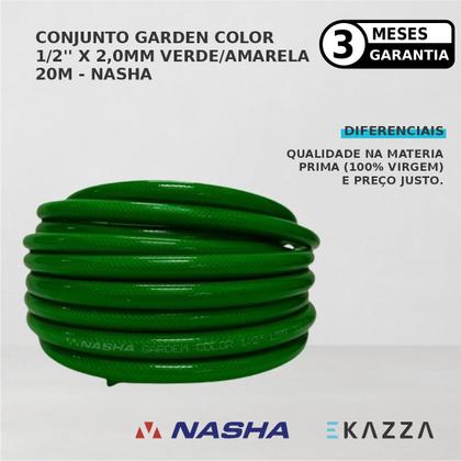 Imagem de Mangueira Garden Color Verde/Amarela 20m Nasha