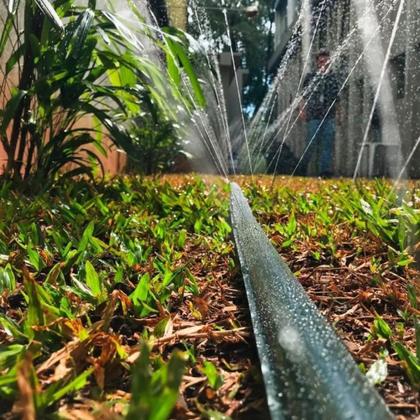 Imagem de Mangueira Irrigação Reforçada VONDER Microfuros Conector Fita Irrigação Plantação Jardim Hortas Plantas Gramado
