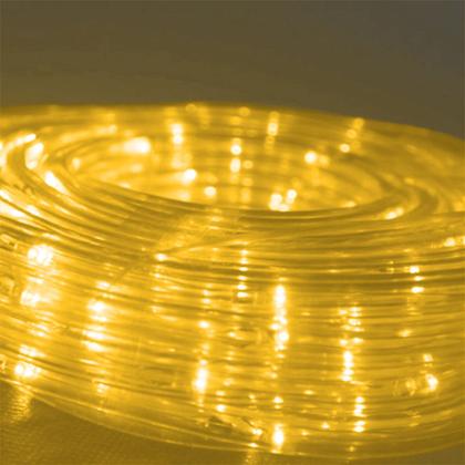 Imagem de Mangueira Luminosa Pisca 162 LEDs Branca Quente 10 Metros