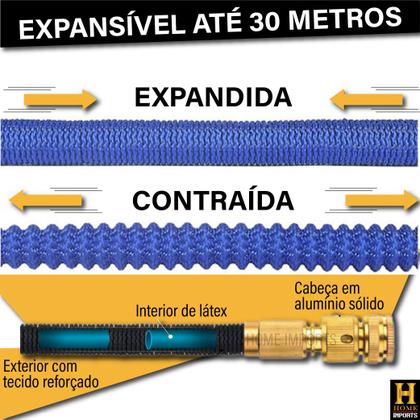 Imagem de Mangueira Mágica De Jardim E Quintal Expansível De 30 Metros Alta Pressão