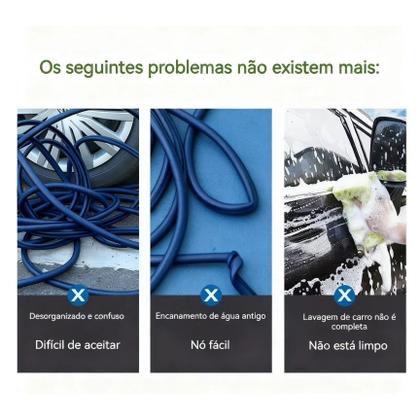 Imagem de Mangueira Mágica Flexível 15m Snel Home Expansível de Água, Conectores com 7 jato diferente para Jardim, Quintal e Limpeza