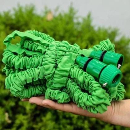 Imagem de Mangueira Mágica Retrátil 15m para Jardim e Limpeza Verde Logospan