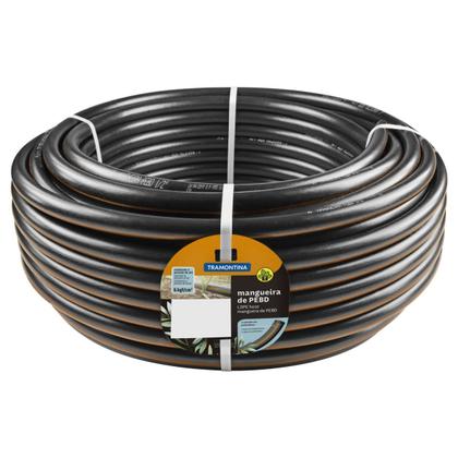 Imagem de Mangueira para Irrigação 3/4" Tramontina Preta em PEBD 1 Camada 100 m - 2,0 mm