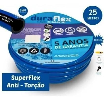 Imagem de Mangueira Para Jardim Super Flex 25M Com Engates Anti Torção