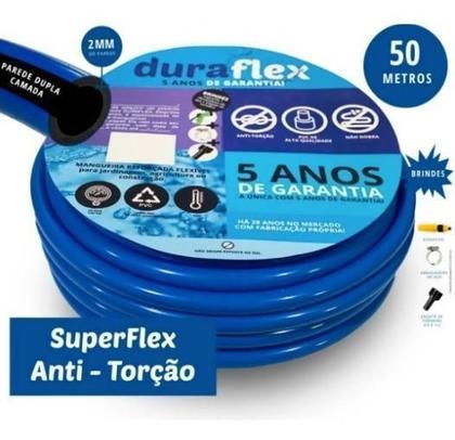 Imagem de Mangueira Para Jardim Super Flex 50M Com Engates Anti Torção