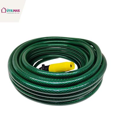 Imagem de Mangueira para Jardim Trançada 15m Vonder com Esguicho  PVC Reforçado, Flexível e Pronta para Uso