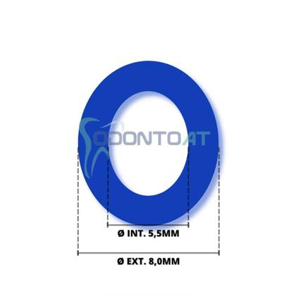 Imagem de Mangueira pneumática poliuretano tubo azul 8,0 mm