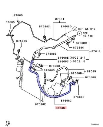 Imagem de Mangueira Succao ar condicionado L200 Triton 3.5 Original