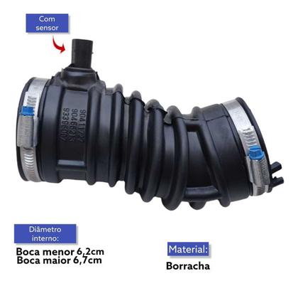 Imagem de Mangueira Tomada Ar Com Sensor Celta 2001 2002 2003 2004