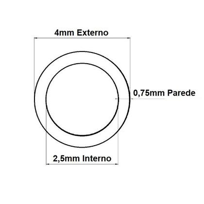 Imagem de Mangueira Tubo Pneumática Pu 4mm Poliuretano Amarela 5mt