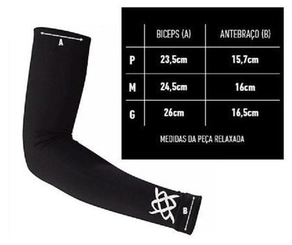 Imagem de Manguito Ciclismo Bike Branco HUPI Proteção UV50+