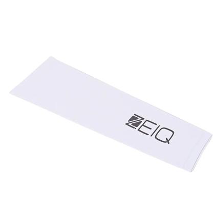 Imagem de Manguito com Fator de Proteção Solar UV 50 Zeiq Branco  Logo Preto