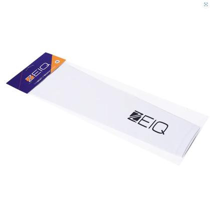 Imagem de Manguito com Fator de Proteção Solar UV 50 Zeiq Branco  Logo Preto