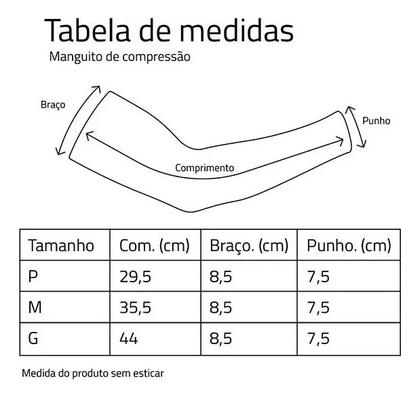 Imagem de Manguito Manga Para Beach Tennis C/ Protetor Solar Uv50 - Zeiq