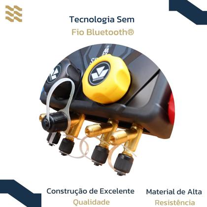 Imagem de Manifold 4 vias digital bluetooth vacuômetro mastercool  