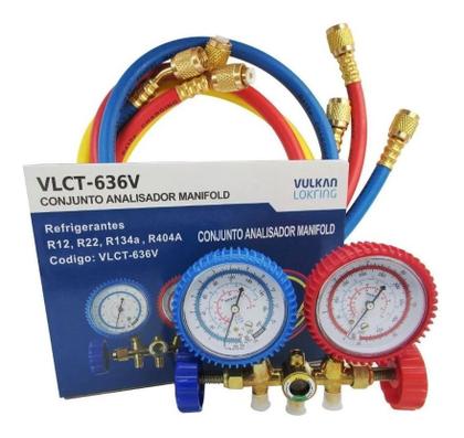 Imagem de Manifold Ar Cond Split Gás R12 R22 R404a R134a + Válvula Per