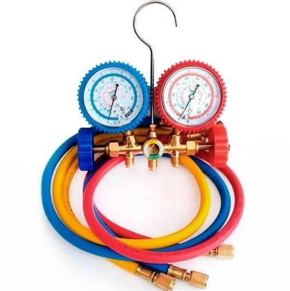 Imagem de Manifold Ar Cond Split Gás R12 R22 R404a R134a + Válvula Per