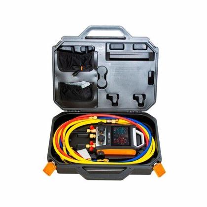 Imagem de Manifold digital inteligente com Vacuometro Bluetooth 4 Vias e Maleta MS-4000