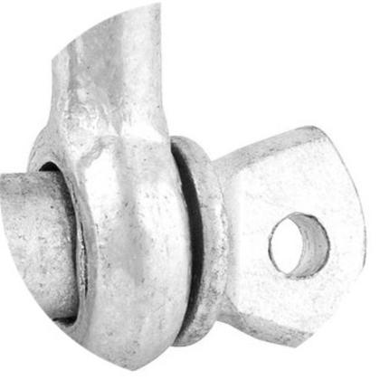 Imagem de Manilha Para Cabo De Aço 3/8 Reta Leve Pino Reforçado Galvanizado