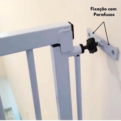 Imagem de Manípulo Especial Para Fixação Por Perfuração Para Portão de Porta Grade Pet Bebê