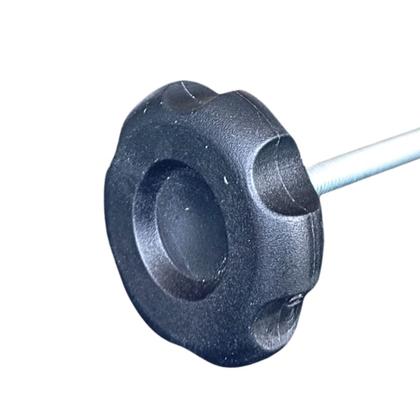 Imagem de Manípulo Macho Margarida Plastico 4526 Rosca M6 x 25mm 10 Un