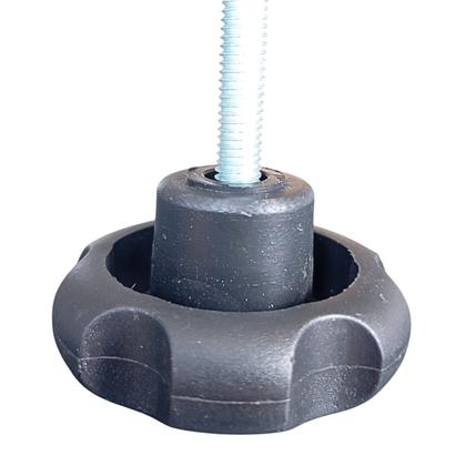 Imagem de Manípulo Macho Margarida Plastico 4526 Rosca M6 x 25mm 10 Un