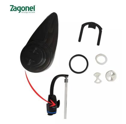 Imagem de Manipulo Reparo do Registro Torneira Prima Black Touch Zagonel