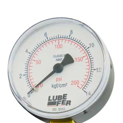 Imagem de Manometro compressor de 200 lbs 1/4 npt 60mm - lub-36a - lubefer