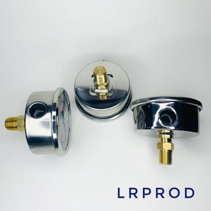 Imagem de Manômetro horizontal -diam.63mm (2. 1/2” ) com escala de 0-14 KGF/CM2 x 200 PSI - Com Flange