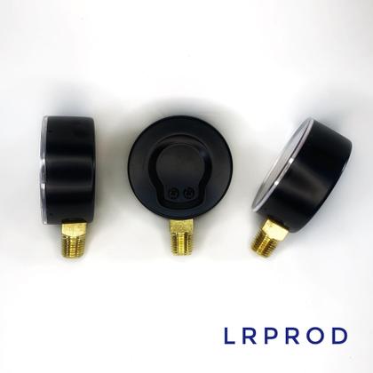Imagem de Manômetro vertical - Diam.63mm (2.1/2” ) com escala de 0-14 KGF/CM2 x 200 PSI